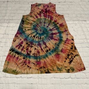 Handmade reverse tie dyed dress